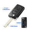 Dandkey For Citroen C2 C3 C4 C5 Berlingo Xsara Picasso For Peugeot 306 407 807 CE0523 CE0536 2/3/4BNT Flip Remote Car Key Shell