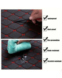 Alfombrilla de cuero Artificial personalizada para coche, accesorio Interior de protección para VW Gol g5, 2008, 2009, 2010, 201