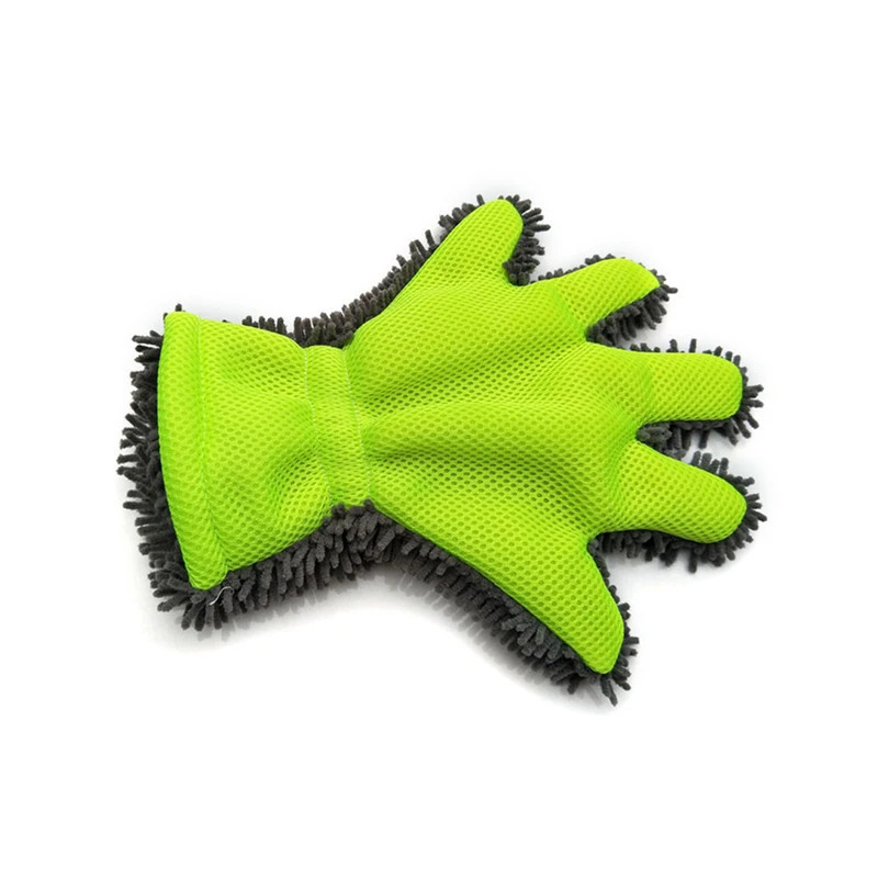 5-Finger Soft Car Washing Gloves Cleaning Brush for Car and Motorbike Washing Drying Towels Car Styling