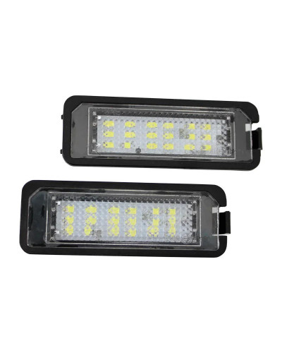 Luces LED para matrícula, lámpara para VW Golf 4 5 6 7 MK4 MK7 Passat CC Polo Scirocco Leon Ibiza 2 piezas