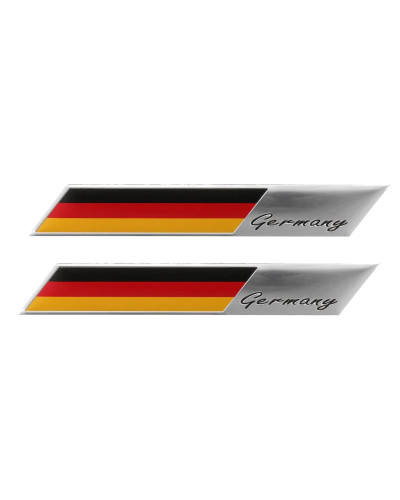 Emblema de la bandera de Alemania en 3D, pegatina de coche Deutsch, calcomanía de rejilla, parachoques, ventana, decoración del 