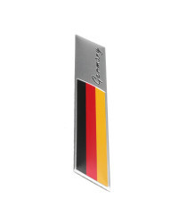 Emblema de la bandera de Alemania en 3D, pegatina de coche Deutsch, calcomanía de rejilla, parachoques, ventana, decoración del 