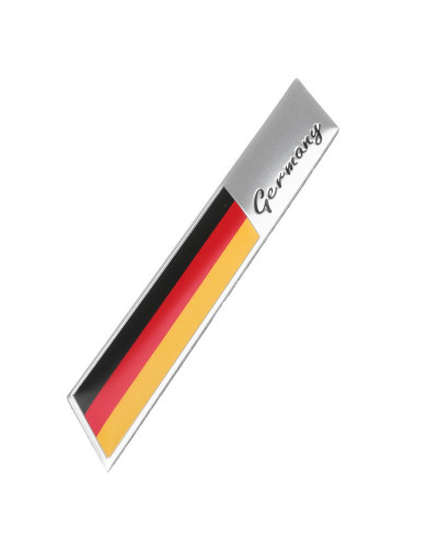 Emblema de la bandera de Alemania en 3D, pegatina de coche Deutsch, calcomanía de rejilla, parachoques, ventana, decoración del 