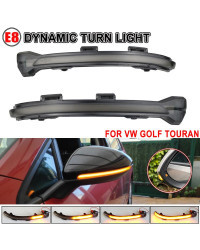 Intermitente dinámico LED para espejo retrovisor, luz secuencial para VW Golf 7 VII MK7.5 JETTA MK7 Touran