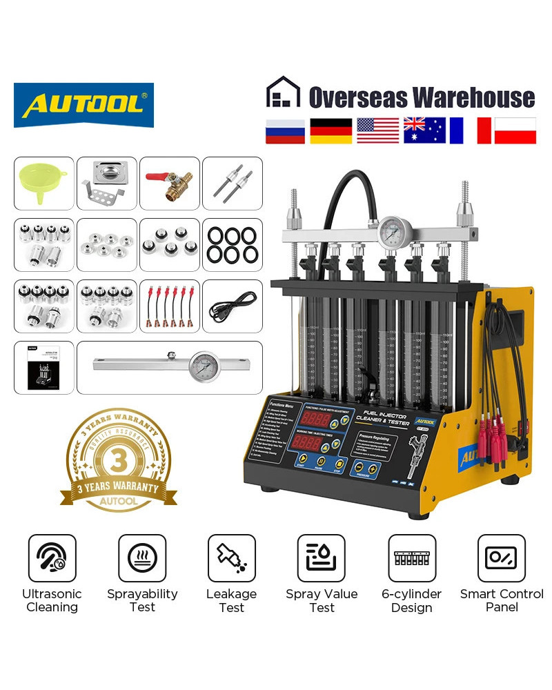 ﻿ AUTOOL CT200 Automotive Fuel Injector Cleaner Tester Gasonline Nozzl