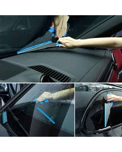 FOSHIO Magnetic Handle Auto Wash Windshield Cleaning Squeegee Car Tint