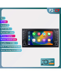 Radio Multimedia con GPS para coche, Radio con Android, 2 din, Carplay, para Volkswagen, VW, Touareg, Multivan, T5, Transporte, 