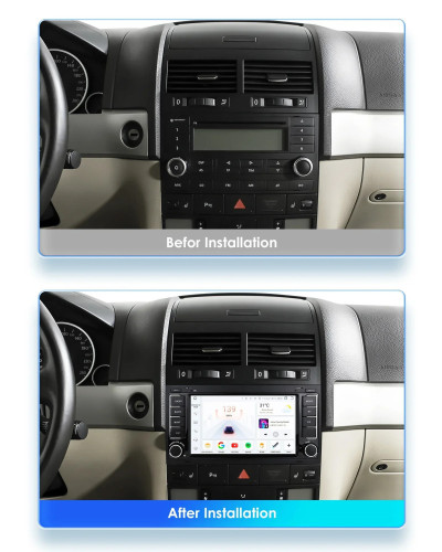 Radio Multimedia con GPS para coche, Radio con Android, 2 din, Carplay, para Volkswagen, VW, Touareg, Multivan, T5, Transporte, 