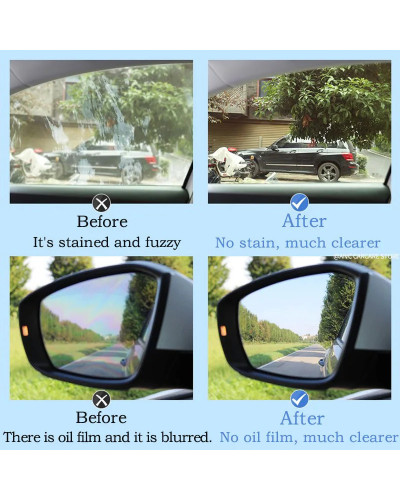 Car Glass Oil Film Cleaner Remover Glass Polishing Compound Windshield