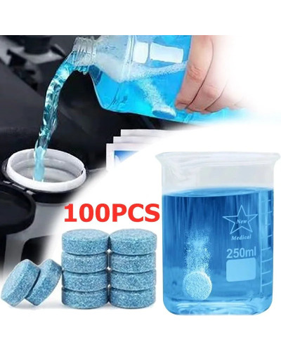 Solid Cleaner Car Windscreen Cleaner Effervescent Tablet Auto Wiper Gl