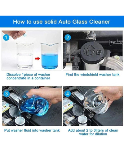 Solid Cleaner Car Windscreen Cleaner Effervescent Tablet Auto Wiper Gl