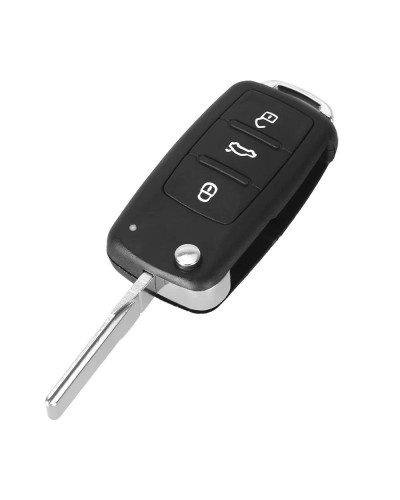 KEYYOU-llave de coche de 2 botones, Switchblade, Flip Key Shell para VW Polo Passat B5 Tiguan Golf para VOLKSWAGEN MK4 Seat Skod