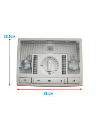 Interruptor de lámpara de luz de lectura de cúpula trasera gris, 6Q0959613A para VW Polo 9N 2002-2010 Fox EU Altea Leon Toledo 6