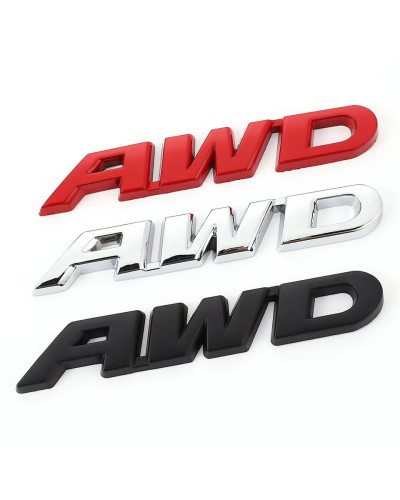 Logotipo de Metal 3D AWD, 4WD pegatina de emblema, insignia, calcomanía, logotipo para VW, Toyota, Honda, Ford, BENZ, Audi, BMW,