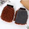 1PCS Waterproof Car Wash Microfiber Chenille Gloves Thick Car Cleaning Mitt Wax Detailing Brush Auto Care Double-faced Glove