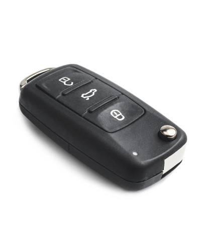 KEYYOU-carcasa de llave remota de coche, carcasa de llave para VW Eos Golf Jetta Polo Tiguan, Skoda Rapid Superb Octavia Fabia, 