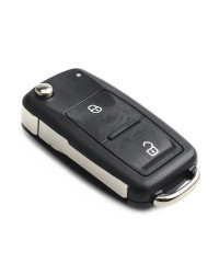 KEYYOU-carcasa de llave remota de coche, carcasa de llave para VW Eos Golf Jetta Polo Tiguan, Skoda Rapid Superb Octavia Fabia, 