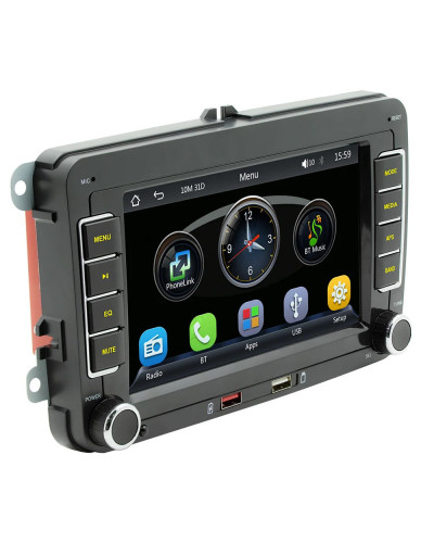 Radio con GPS para coche, reproductor Universal con CarPlay, 7 pulgadas, 2Din, BT 5,1, MP5, para Volkswagen, VW, Passat, Golf 5,