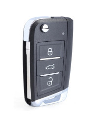 DIYKEY-llave de coche con tapa remota, 5K0837202AD, 434MHz, Chip ID48 para VW, Volkswagen, GOLF, PASSAT, Tiguan, Polo, Jetta, Be