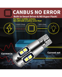 Bombilla LED de posición lateral para coche, Bombilla de estacionamiento, Canbus T10, W5W, 5W5, WY5W, 3030, 10-SMD, para VW T4, 