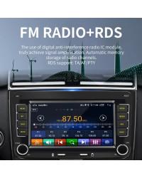 Radio Estéreo con GPS para coche, reproductor con Android, 2 Din, Carplay, Wifi, DSP, para VW Goif 5, 6, Skoda, Touran, Tiguan, 