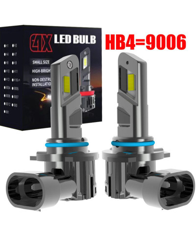 Luz Led antiniebla para coche, Bombilla Canbu de alta potencia de 9006 K, HB4 6000, lámpara de diodo de faro blanco de xenón, 12