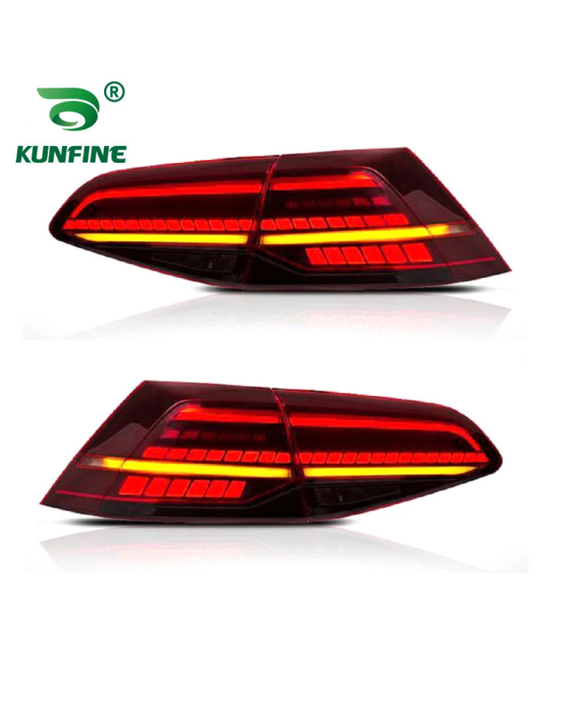 Conjunto de luces traseras de coche, luces LED de freno, parpadeo de agua corriente, para Volkswagen VW Golf 7 mk7 Golf 7,5 mk7.