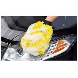 1PCS Waterproof Car Wash Microfiber Chenille Gloves Thick Car Cleaning Mitt Wax Detailing Brush Auto Care Double-faced Glove