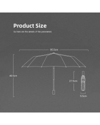 Parasol plegable con emblema para coche, sombrilla de 3 pliegues para VW GTI Atlas Jetta Golf 7 Polo Passat B6 Tiguan Taigo Cadd