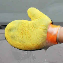 Gants de lavage de voiture en molleton de corail doux, microfibre velours, Absorption d'eau, gants de lavage de voiture, nettoye