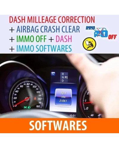 DASH MILLEAGE CORRECTION + AIRBAG CRASH CLEAR + IMMO OFF + DASH + IMMO