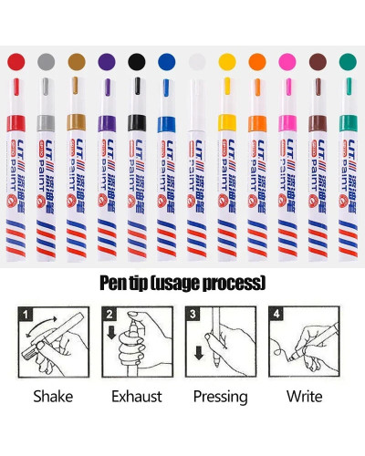 Car Scratch Repair Paint Pen Quick Dry Touch Up Paint Repair Pen Water