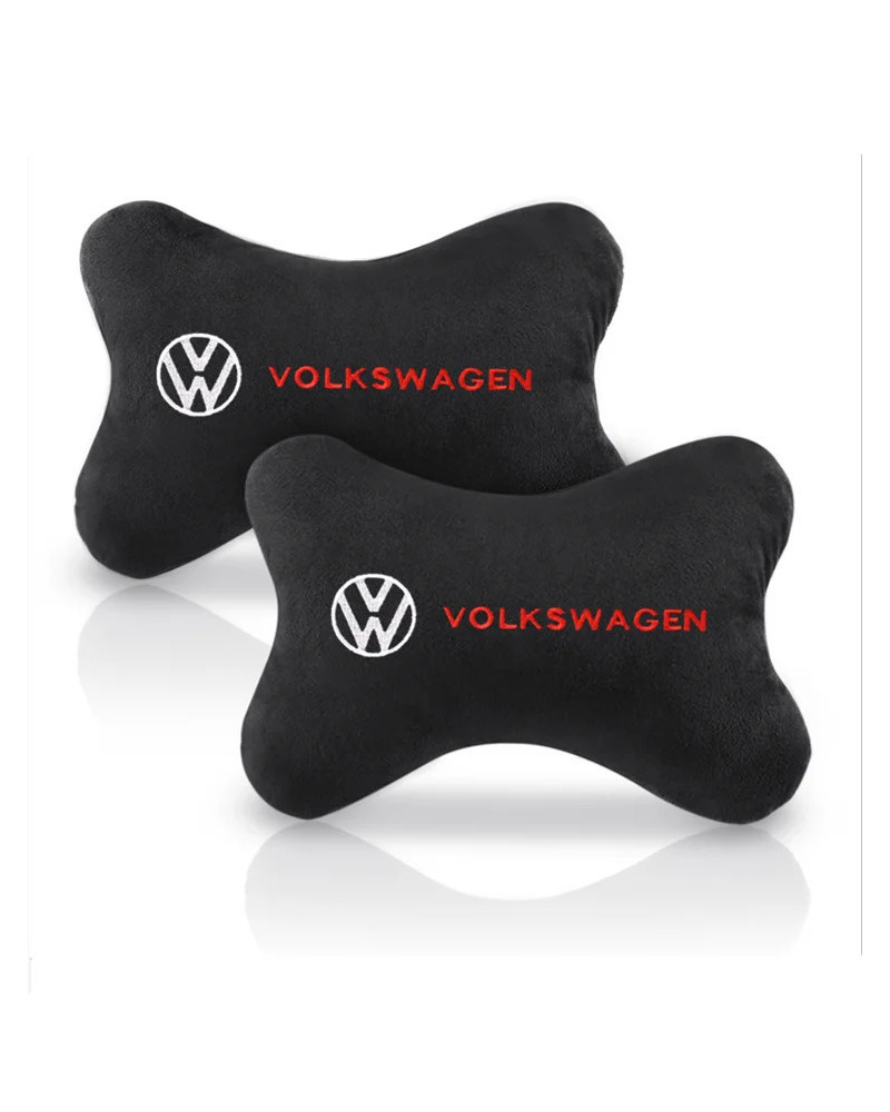 Funda para reposacabezas de coche, almohada de descanso para la cabeza y el cuello, estilo para VW, Volkswagen, Golf, Polo, Pass