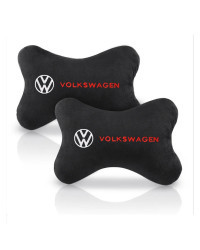 Funda para reposacabezas de coche, almohada de descanso para la cabeza y el cuello, estilo para VW, Volkswagen, Golf, Polo, Pass