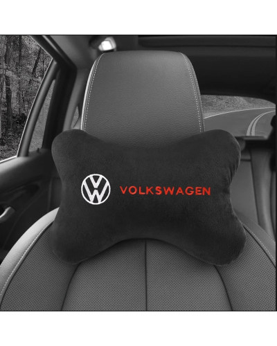 Funda para reposacabezas de coche, almohada de descanso para la cabeza y el cuello, estilo para VW, Volkswagen, Golf, Polo, Pass