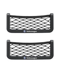 Bolsa de red para coche, Organizador de bolsillo para almacenamiento de teléfono, accesorios para Volkswagen VW Golf Amarok T5 P