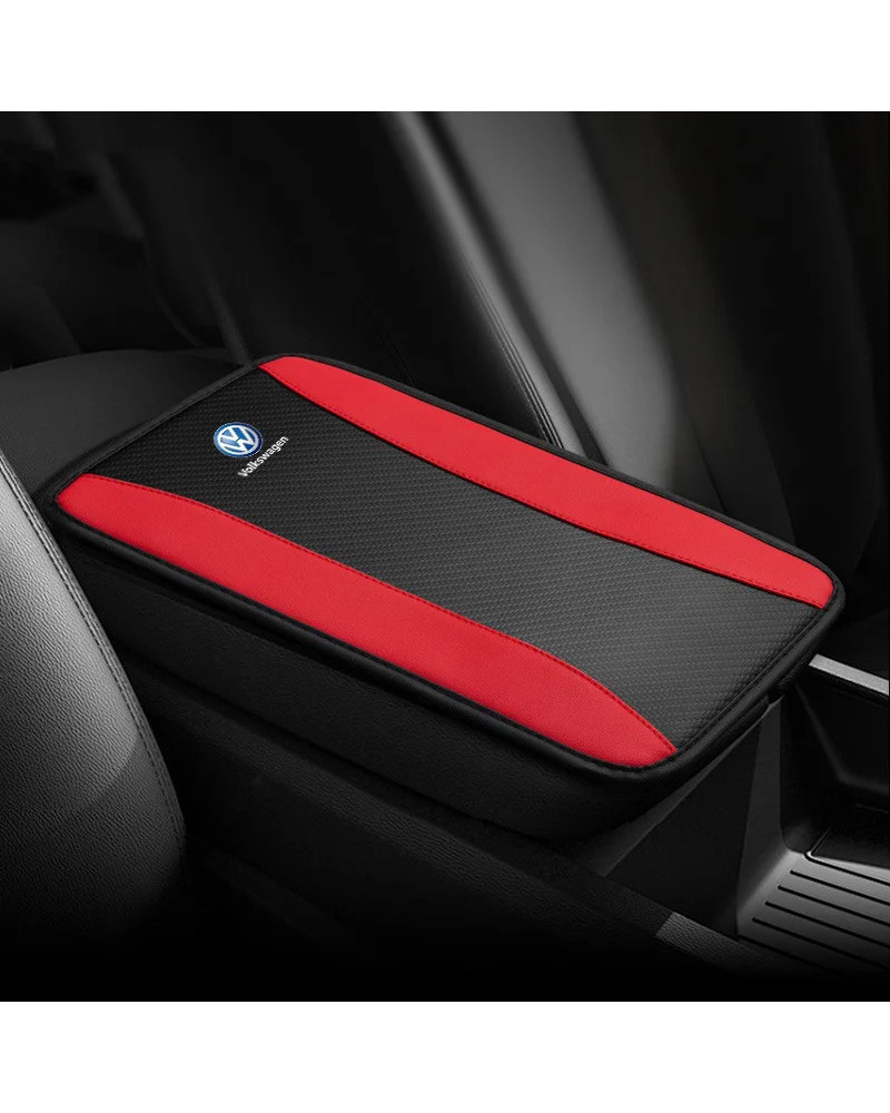 Funda de cojín para Reposabrazos de coche, cojín de protección para Volkswagen, VW, GOLF 4, 5, 6, Polo, Passat B5, B7, Touareg, 