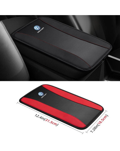 Funda de cojín para Reposabrazos de coche, cojín de protección para Volkswagen, VW, GOLF 4, 5, 6, Polo, Passat B5, B7, Touareg, 