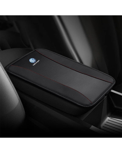 Funda de cojín para Reposabrazos de coche, cojín de protección para Volkswagen, VW, GOLF 4, 5, 6, Polo, Passat B5, B7, Touareg, 