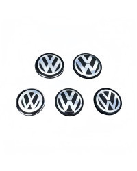 Emblema de rueda de coche, tapa central de cubo para Volkswagen VW R GTI Beetle Jetta Golf Passat Polo Tiguan piezas Beetle, 4 T