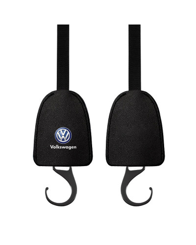 Ganchos de cuero para respaldo de asiento de coche, accesorios de estante colgante portátil para VW, Volkswagen, Golf 4, 6, 7, P