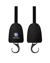 Ganchos de cuero para respaldo de asiento de coche, accesorios de estante colgante portátil para VW, Volkswagen, Golf 4, 6, 7, P