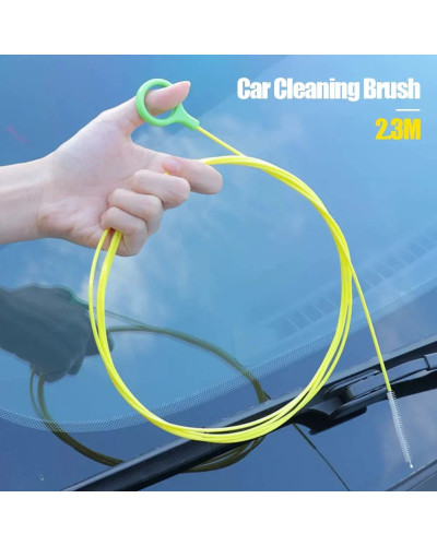 230cm Car Drain Dredge Cleaning Scrub Brush Auto Sunroof Long Hoses De