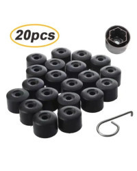 Cubierta de rueda de coche 20 piezas, cubierta de perno de tuerca de cubo, tapa de 17mm, tornillos de neumático automático, acce