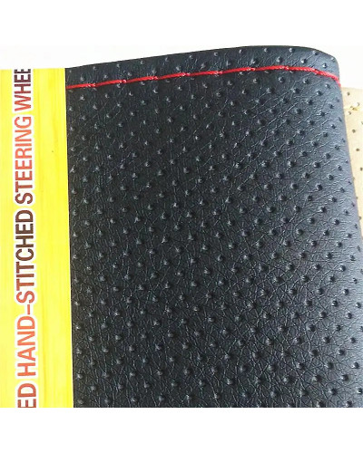 Funda de cuero trenzado para volante de Volkswagen, Vw, Jetta, Golf, Passat B5, B6, Beetle, Polo, Bora, Caddy, MK5, Skoda