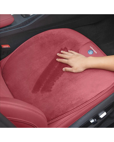 Funda de asiento de coche, almohadilla de respaldo, cojín de felpa, accesorios interiores para VW GTI, Polo, Golf, Passat, Tigua