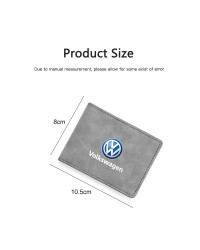 Funda de fibra de carbono para Licencia de coche, billetera para tarjeta de identificación, soporte de crédito para VW Polo Golf