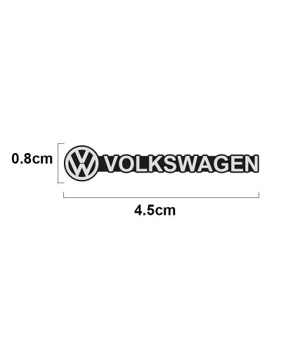 Insignia de altavoz estéreo de aluminio 3D, pegatinas de emblema para VW GTI, Atlas, Jetta, Golf, Polo, Passat, Beetle, Touran, 