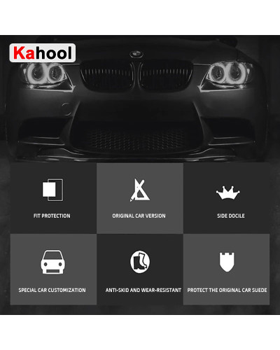 KAHOOL-alfombrillas personalizadas para Coche, accesorio para VW GOLF 6, 7, 8