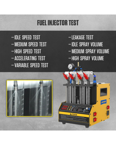 AUTOOL CT160 Car Fuel Injector Heating Cleaning & Tester Machine Ultra